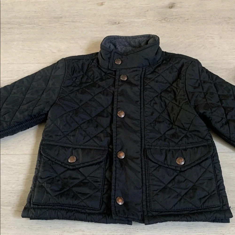 GAP Black Puffer‎ Jacket Quilted Style